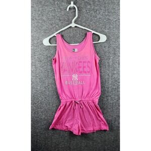 New York Yankees Romper New Era Size 10/12 Pink Baseball Outfit